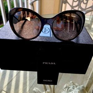 PRADA SUNGLASSES, Box, Bag, pamphlet, cloth